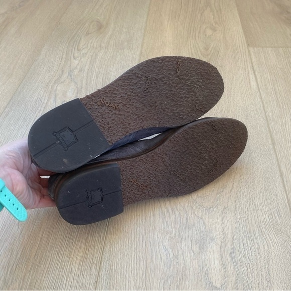 Trask Gray Leather Suede Ankle Boots - Picture 6 of 6